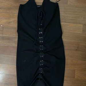Zara trafaluc spring summer2017 Little black dress size small w spaghetti straps